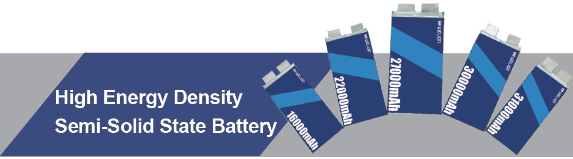 High Energy Density Semi-Solid State Battery